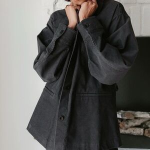 NWOT Jenni Kayne Corduroy Jacket in Washed Black